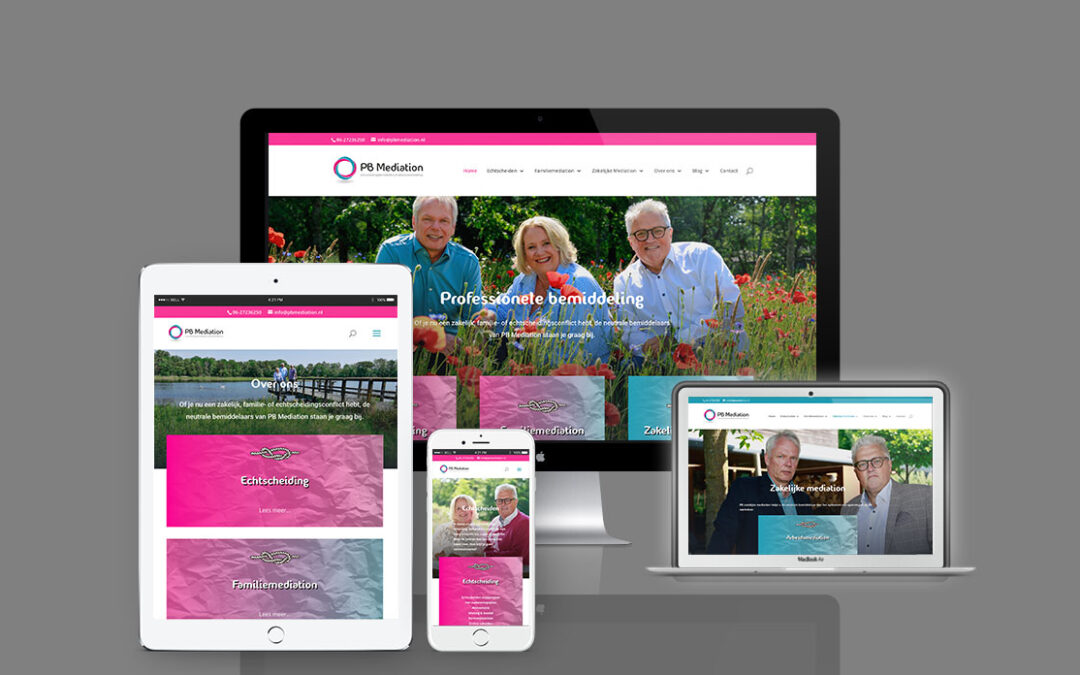 Website van PB-mediation Roosendaal